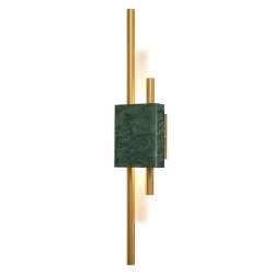 Lampa ścienna ELLIE LED marmurowa zielono złota 50 cm ST-7007W-GREEN Step into Design