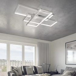 Lampa sufitowa LED RING 80W szary DL-Z01 + pilot DOMENO LIGHTING - zdjęcie dodatkowe 1