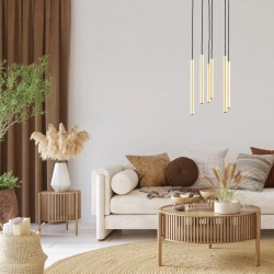 Lampa wisząca COLLET ZŁOTA 6xG9 63162 ALFA
