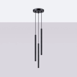 Lampa wisząca ARCHE 3P czarna SL.1341 SOLLUX LIGHTING
