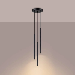 Lampa wisząca ARCHE 3P czarna SL.1341 SOLLUX LIGHTING