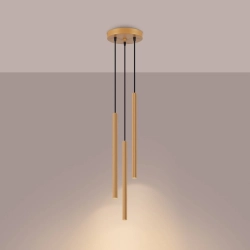 Lampa wisząca ARCHE 3P złota SL.1342 SOLLUX LIGHTING
