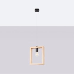 Lampa wisząca ARIES naturalne drewno SL.1310 SOLLUX LIGHTING