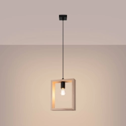 Lampa wisząca ARIES naturalne drewno SL.1310 SOLLUX LIGHTING