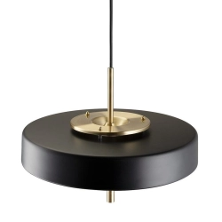 Lampa wisząca ARTDECO czarno - złota 35 cm MP8872 black Step into design