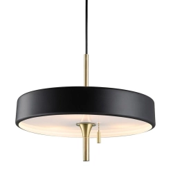 Lampa wisząca ARTDECO czarno - złota 35 cm MP8872 black Step into design