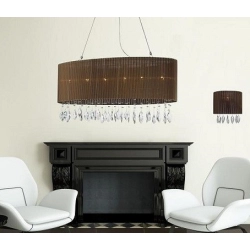 Lampa wisząca owal SIDNEY AZ1839 Brown AZZARDO