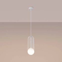 Lampa wisząca BRINA 1 biała SL.1331 SOLLUX LIGHTING