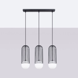 Lampa wisząca BRINA 3L czarna SL.1334 SOLLUX LIGHTING