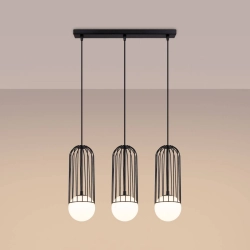 Lampa wisząca BRINA 3L czarna SL.1334 SOLLUX LIGHTING