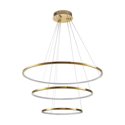 Lampa wisząca CIRCLE SLIM 40+60+80 LED złoty 40 cm + 60 cm + 80 cm ST-10112P-3 Step into Design