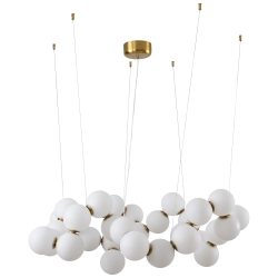 Lampa wisząca CORALLI-100 biało-mosiężna 100 cm DP0254-1000 Step into design