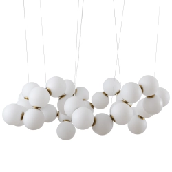 Lampa wisząca CORALLI-100 biało-mosiężna 100 cm DP0254-1000 Step into design