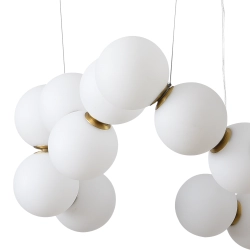 Lampa wisząca CORALLI-80 biało-mosiężna 80 cm DP0254-800 Step into design