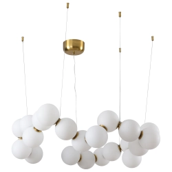 Lampa wisząca CORALLI-80 biało-mosiężna 80 cm DP0254-800 Step into design