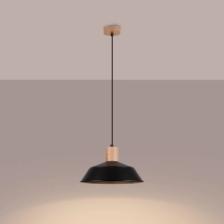 Lampa wisząca FANO czarna SL.1322 SOLLUX LIGHTING