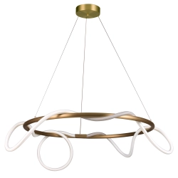 Lampa wisząca FANTASIA ROUND LED czarna 60 cm ST-9282R/D60 black Step into design