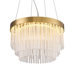 Lampa wisząca GLORIA LED kryształowa złota 40 cm ST-DL8510 Step into Design