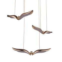 Lampa wisząca GUFO 3 LED różowe złoto 36 cm ST-DL8506 Step into design
