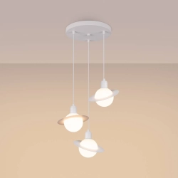 Lampa wisząca HYPERION 3P biały SL.1357 SOLLUX LIGHTING