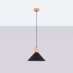 Lampa wisząca JAGA czarna SL.1320 SOLLUX LIGHTING