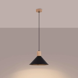 Lampa wisząca JAGA czarna SL.1320 SOLLUX LIGHTING