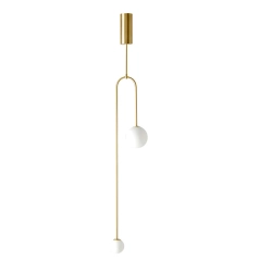 Lampa wisząca LOOP złota 123 cm ST-8928S brass Step into design