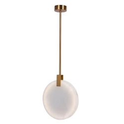 Lampa wisząca MARBLE LED marmurowo złota 24 cm ST-8950-24 Step into design