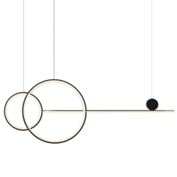 Lampa wisząca NEW AGE LED czarna 120 cm MP0082-L120 Step into design
