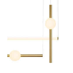 Lampa wisząca O-LINE L-4 LED mosiądz 110 cm ST-1691L-4 Step into design