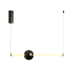 Lampa wisząca O-LINE LED 63 cm czarna ST-1688S-BK Step into design
