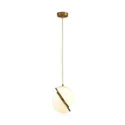 Lampa wisząca ORBITA biało złota 20 cm DP0067-200 Step into design