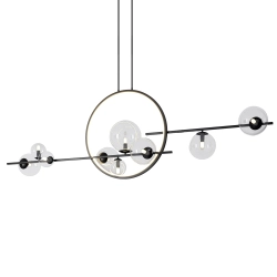 Lampa wisząca ORION DOUBLE czarna 145 cm MP0083-L145 Step into design
