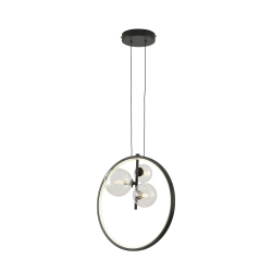 Lampa wisząca ORION RING LED czarny 40 cm DN1504 Step into design