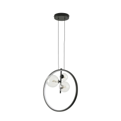 Lampa wisząca ORION RING LED czarny 40 cm DN1504 Step into design