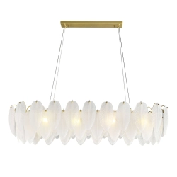 Lampa wisząca PIUMA LONG biała 100 cm ST-6289-10C Step into design
