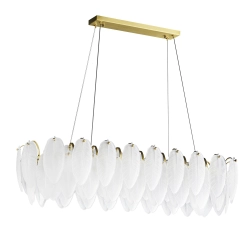 Lampa wisząca PIUMA LONG biała 100 cm ST-6289-10C Step into design