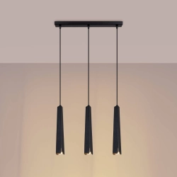 Lampa wisząca PRYSM 3L czarna SL.1402 SOLLUX LIGHTING