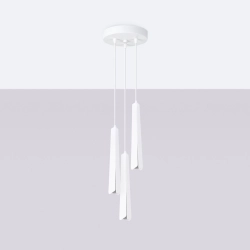 Lampa wisząca PRYSM 3P biała SL.1398 SOLLUX LIGHTING