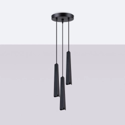 Lampa wisząca PRYSM 3P czarna SL.1401 SOLLUX LIGHTING