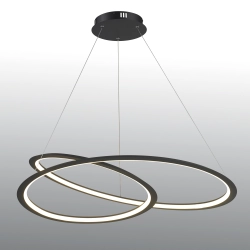Lampa wisząca SPIRELLO ledowa czarna 80 cm ST-8826P/B Step into Design