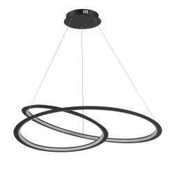 Lampa wisząca SPIRELLO ledowa czarna 80 cm ST-8826P/B Step into Design