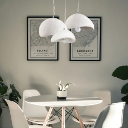 Lampa wisząca STONE 80 cm - biała DN426-800 Step into design