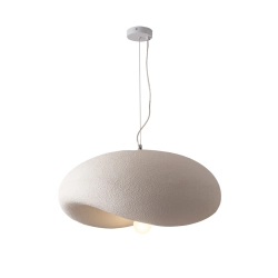 Lampa wisząca STONE FLAT biała 60 cm DN429-600 Step into design