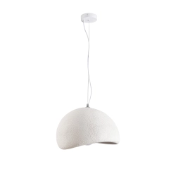 Lampa wisząca STONE biała 40 cm DN426-400 Step into design