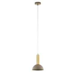 Lampa wisząca VITRUM GOLD kopuła D ciepły beż/złoty szczotkowany 41714 Sigma