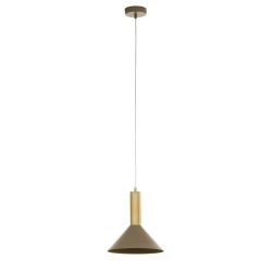 Lampa wisząca VITRUM GOLD stożek ciepły beż/złoty szczotkowany 41719 Sigma - zdjęcie produktu
