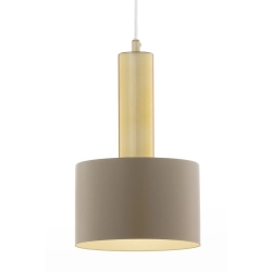 Lampa wisząca VITRUM GOLD walec ciepły beż/złoty szczotkowany 41716 Sigma - zdjęcie produktu