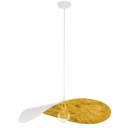 Lampa wisząca duża falowana biało-złota LEAF 41921 Sigma - zdjęcie produktu