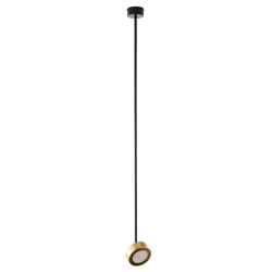 Lampa wisząca reflektor nowoczesna BAR 1 L czarny_złoty mosiądzowany 41645 wys.113 cm Sigma - zdjęcie produktu
